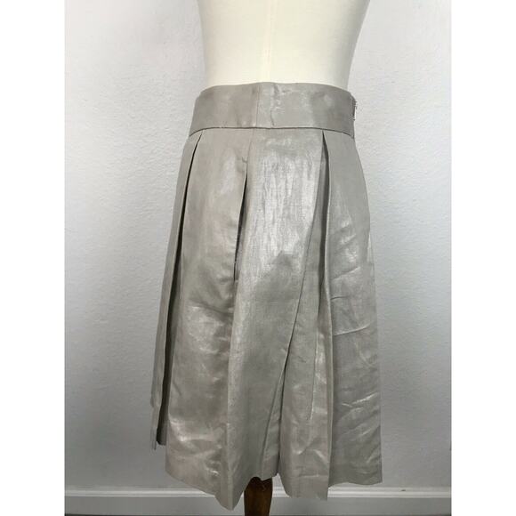 Banana Republic Petite Full Pleated Mini Skirt FLAW - Picture 5 of 8